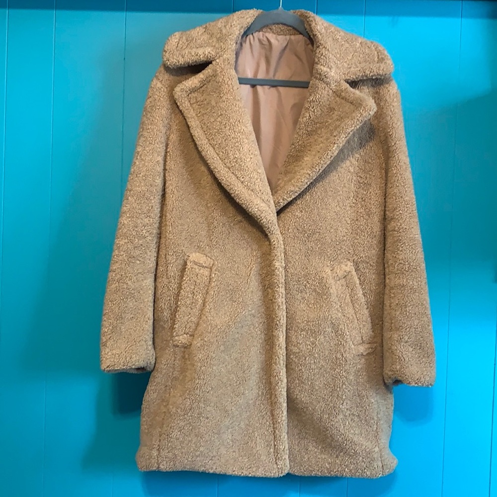 Kenzie button down teddy jacket